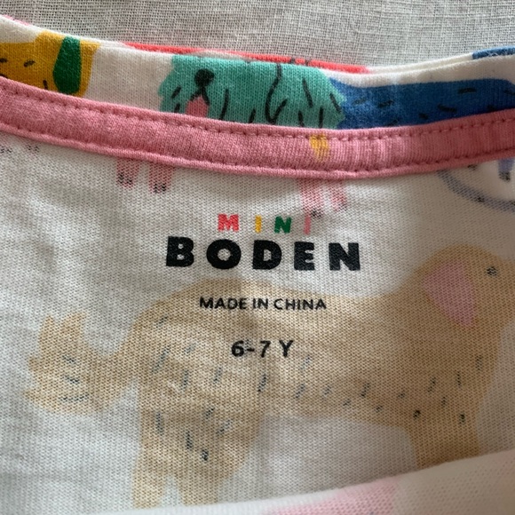 Mini Boden Multicolor Animal Print Dress - Picture 3 of 5